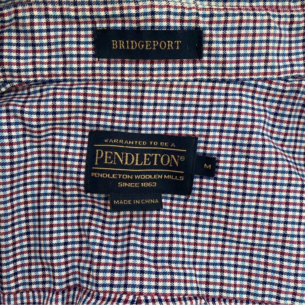 Pendleton Bridgeport Multicolor Check Button Down… - image 7